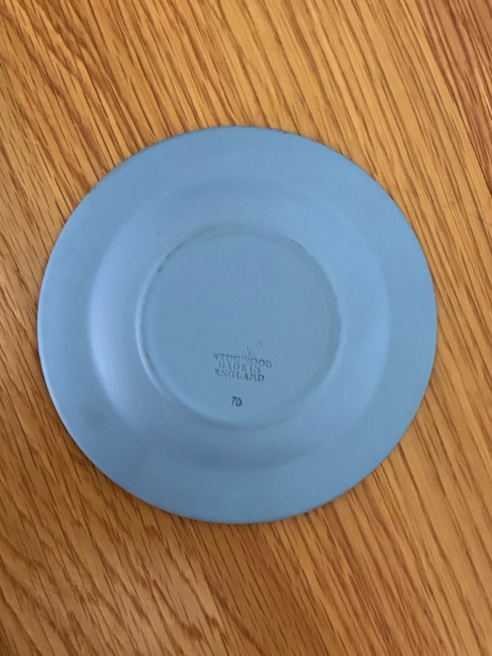 Vintage Wedgwood Blue Jasperware Covered Sugar Bowl with Matching Saucer - Picture 14 of 15
